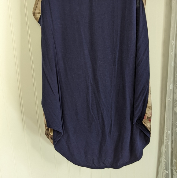 Tt COLLECTION Printed Mixed Media Tunic Sz S - Picture 11 of 13